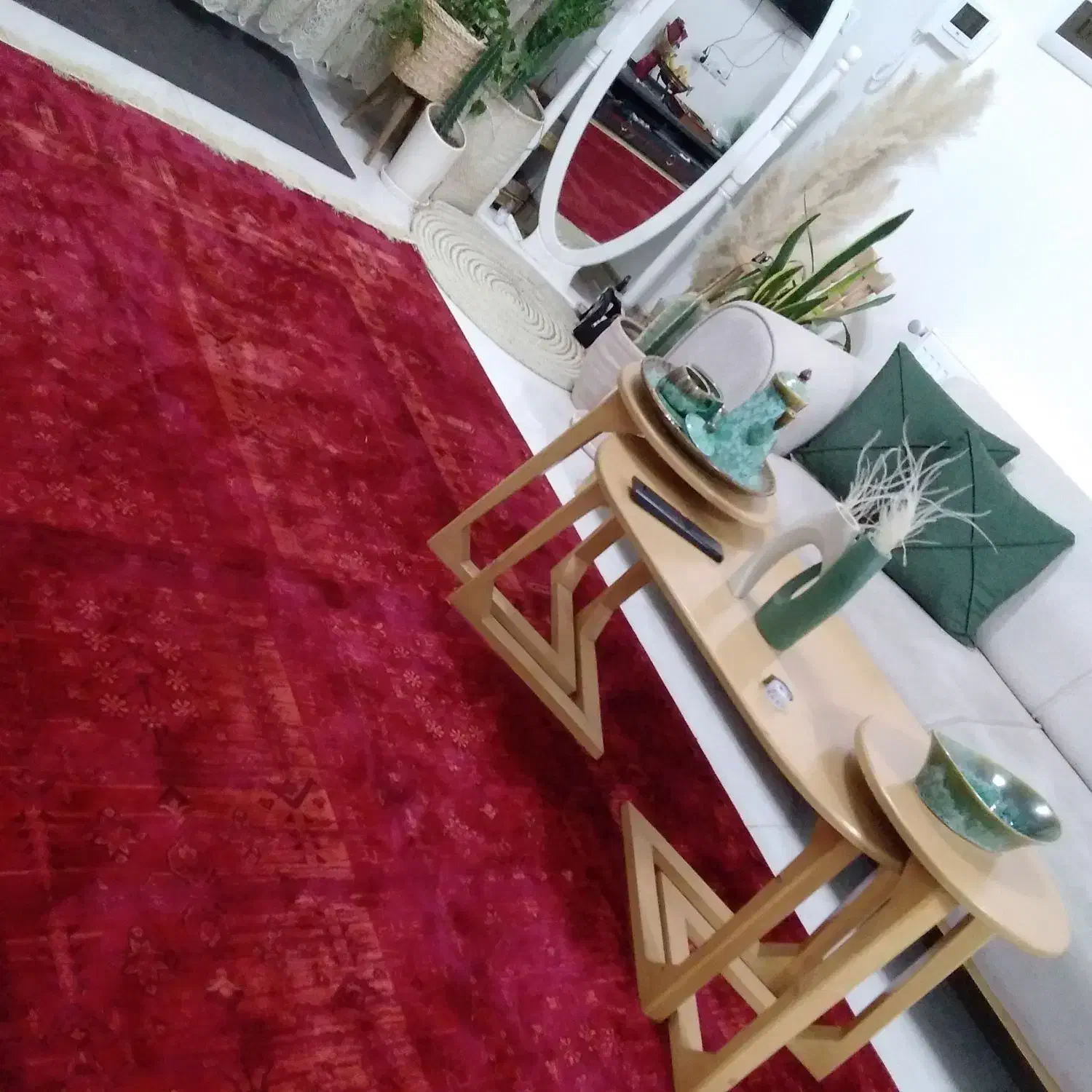 یک جفت فرش ۶ متری لاکی نو|فرش|لنجان, |دیوار