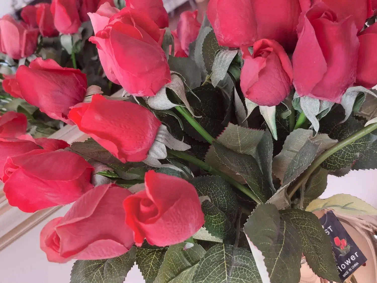 غنچه گل رز لمسی|گل مصنوعی|تبریز, |دیوار