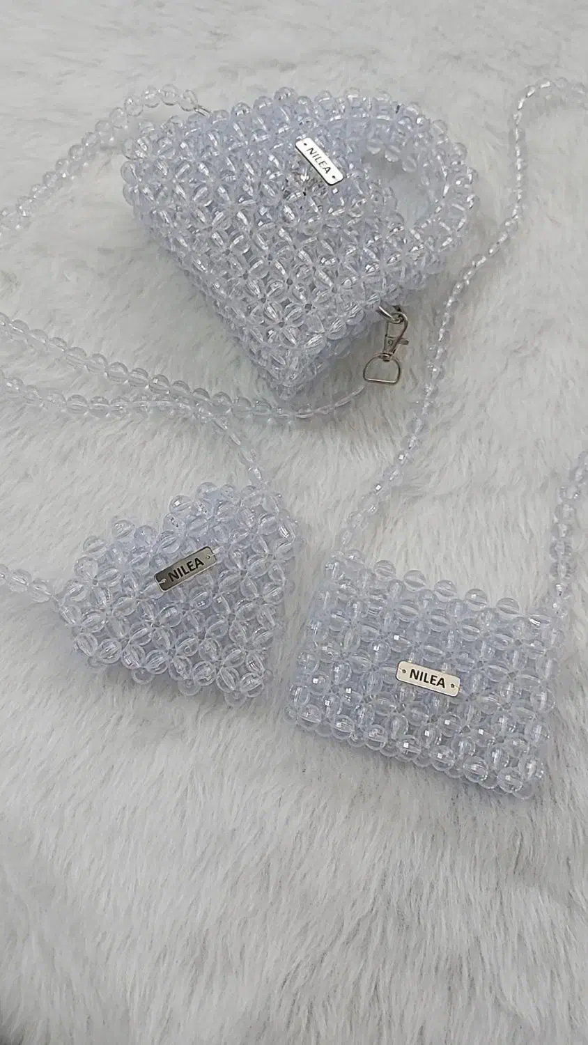 ست های سه تیکه کیف های مرواریدی|کیف، کفش، کمربند|قم, بنیاد|دیوار