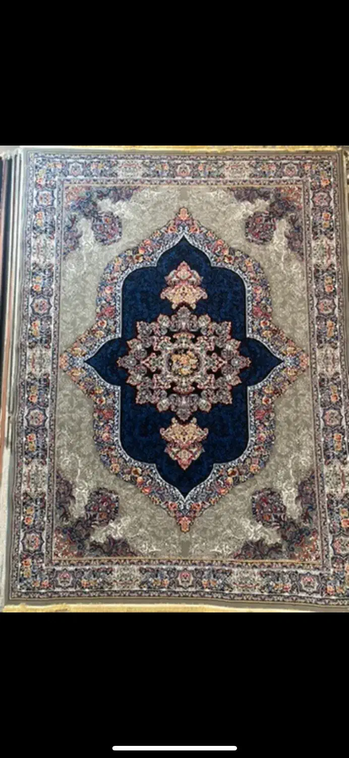 فرش هراج اکبند نو مشهد ۱۲ متری سرمه ای فیلی|فرش|تایباد, |دیوار