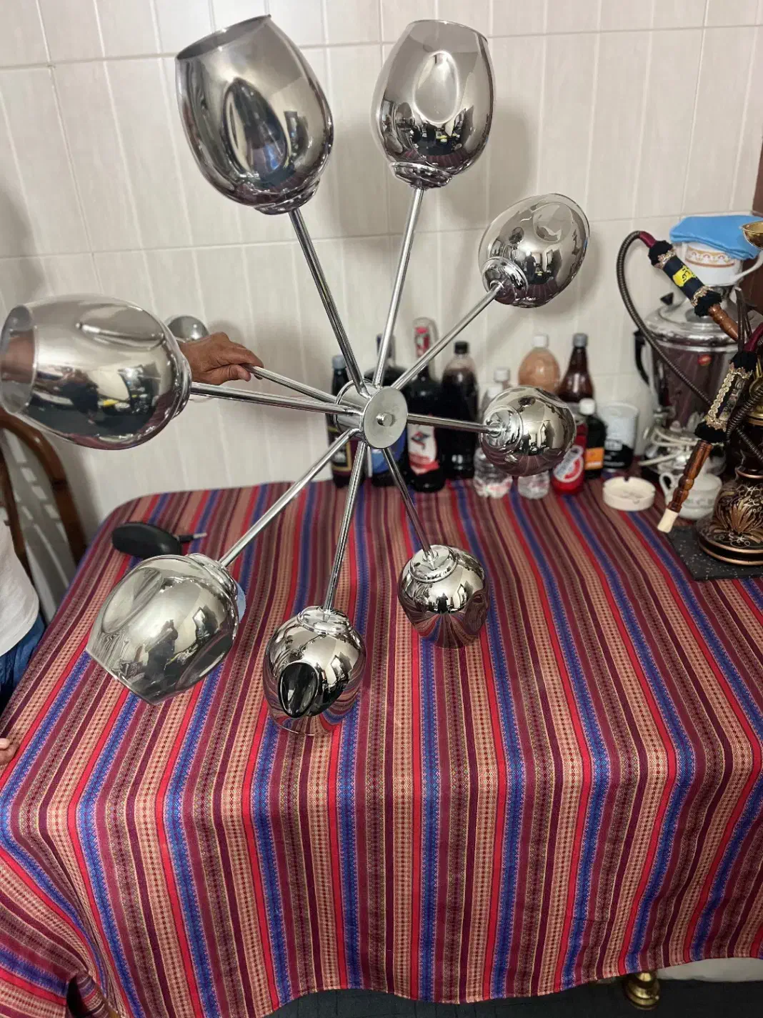 لوستر ۸شاخه|لوستر و چراغ آویز|اندیشه, اندیشه فاز ۳|دیوار