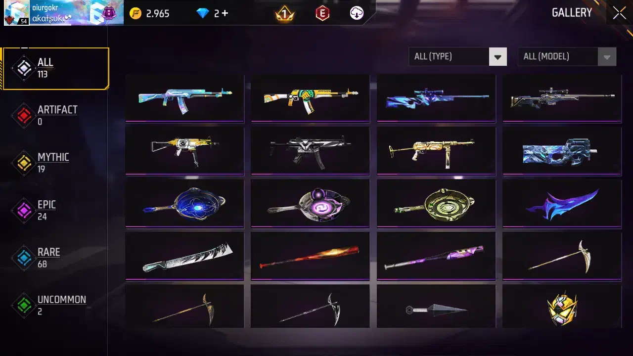 اکانت فری فایر لول 55|کنسول، بازی ویدئویی و آنلاین|بروجرد, |دیوار