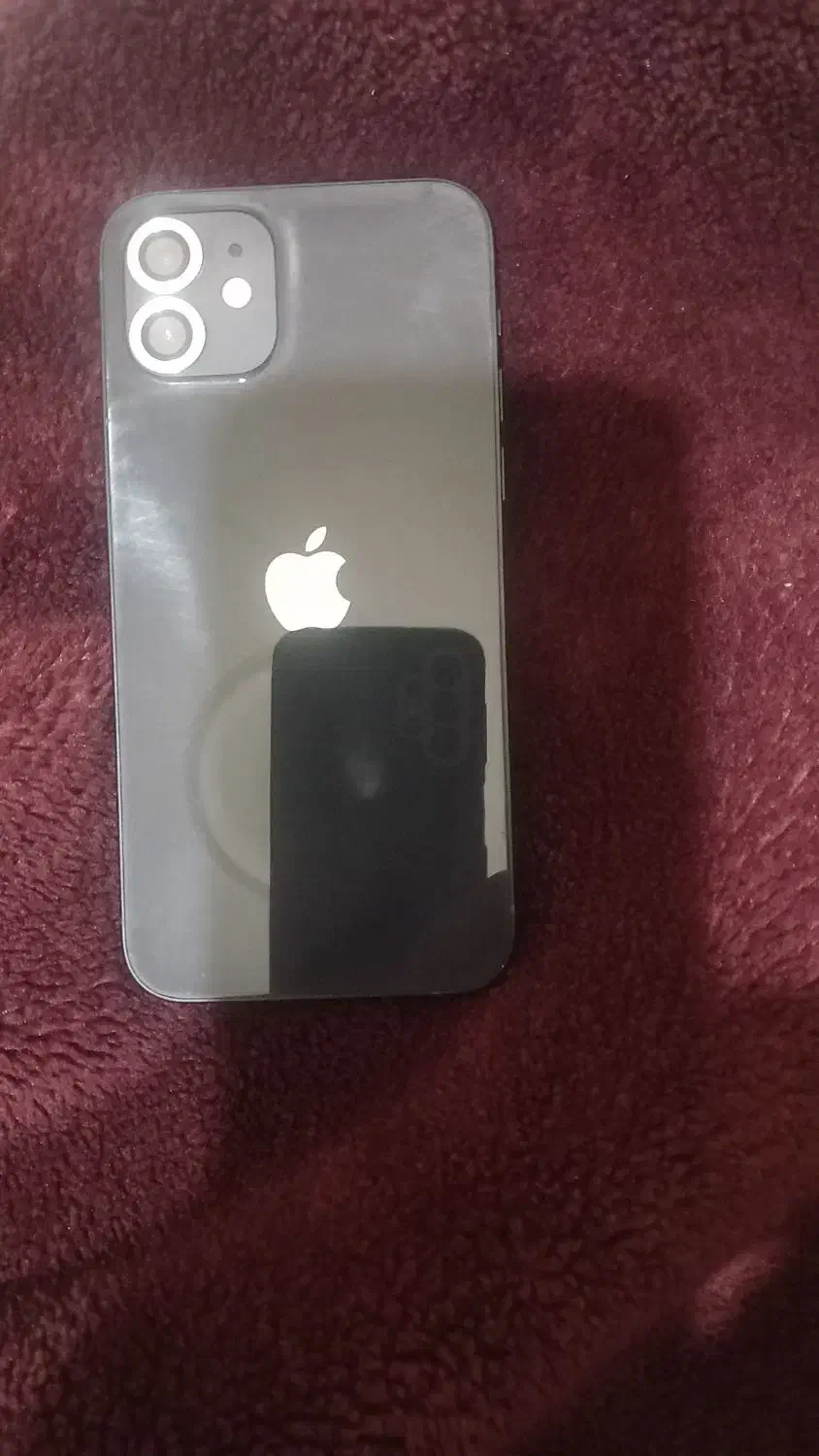 ایفون ۱۲ نرمال ۱۲۸ گیگ مشکی باطری ۱۰۰|موبایل|رشت, شهرک صبا|دیوار