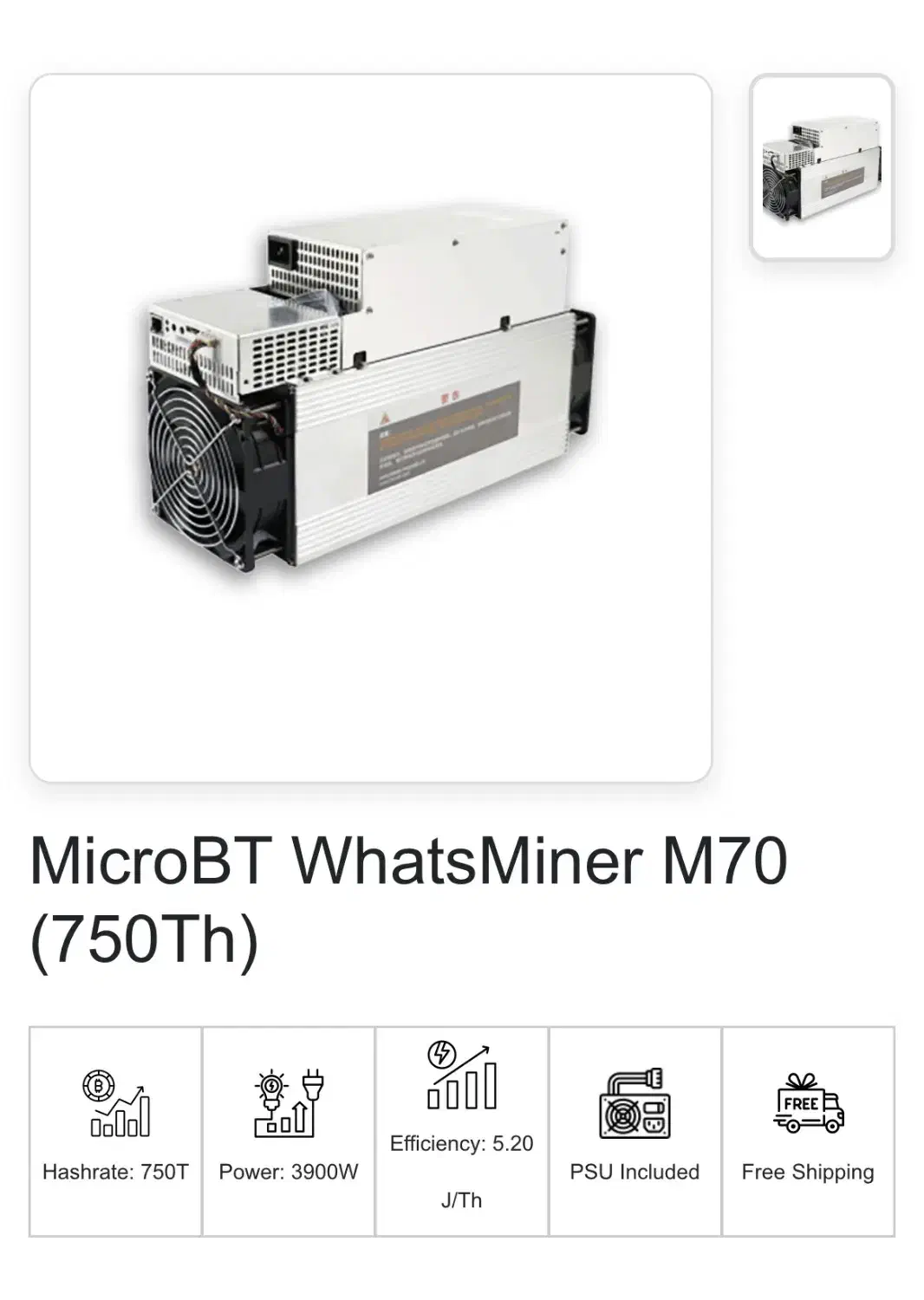 واتس ماینر m70|قطعات و لوازم جانبی رایانه|شیراز, گلکوب|دیوار