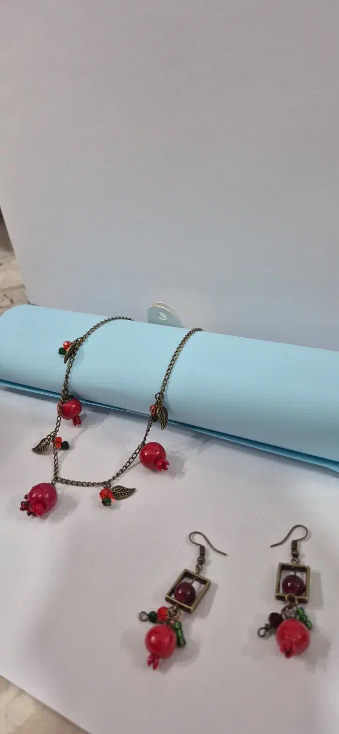 گردنبند و گوشواره یلدایی|بدلیجات|فردوسیه, |دیوار