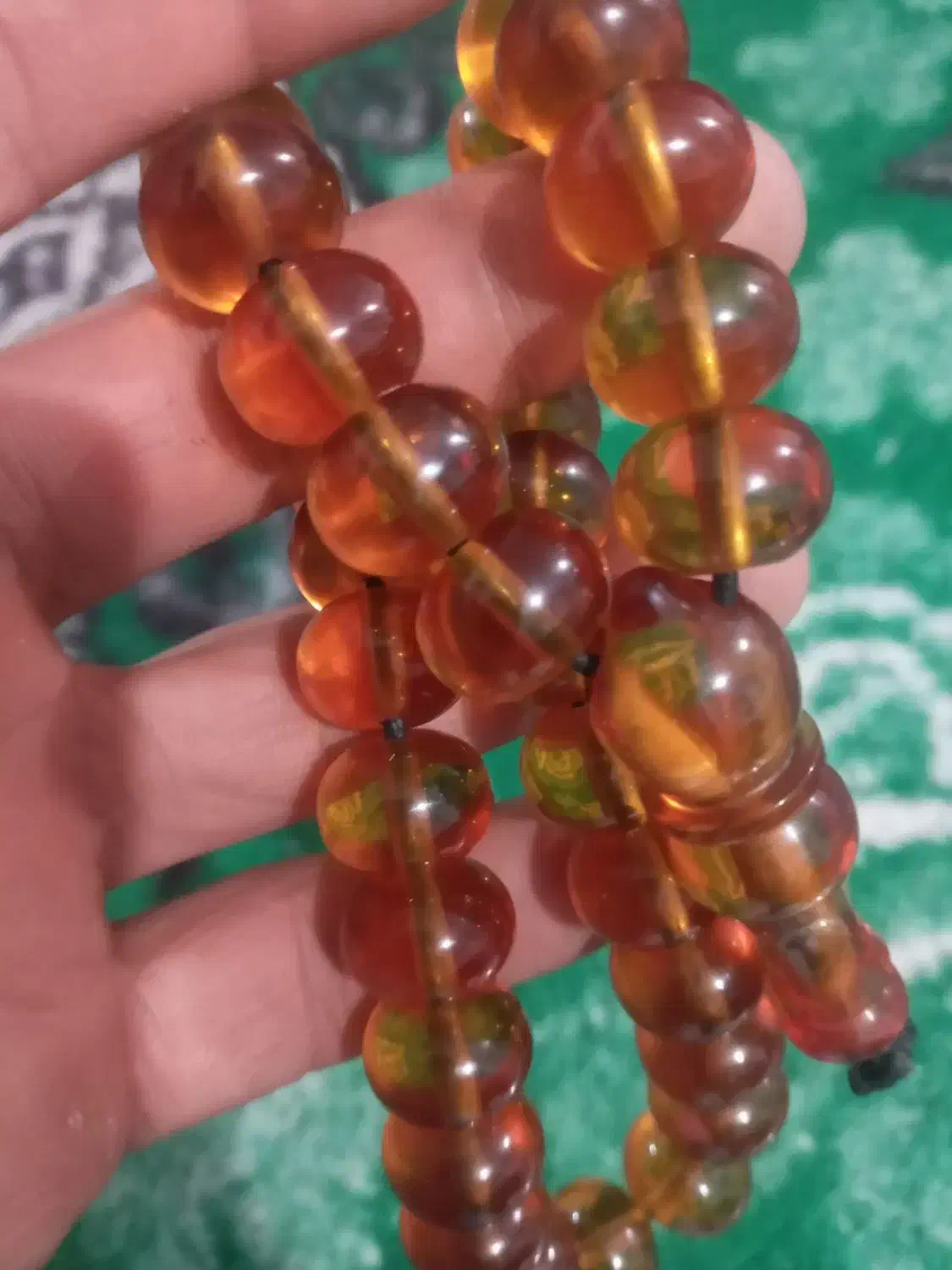 تسبیح.کهربا اصل اصل ۳۳عددی خیلی خوشکل خوشدست|جواهرات|ارومیه, |دیوار