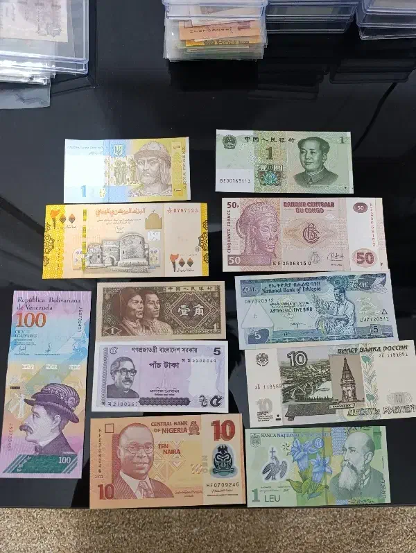 11عدد اسکناس خارجی|کلکسیون سکه، تمبر، اسکناس|آبادان, |دیوار