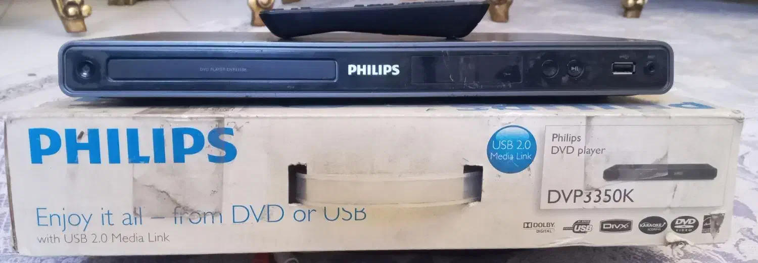 دی وی پلیر .فلش خور فیلیپس (باکارتن)|پخشکننده DVD و ویدیو|تهران, اوقاف|دیوار