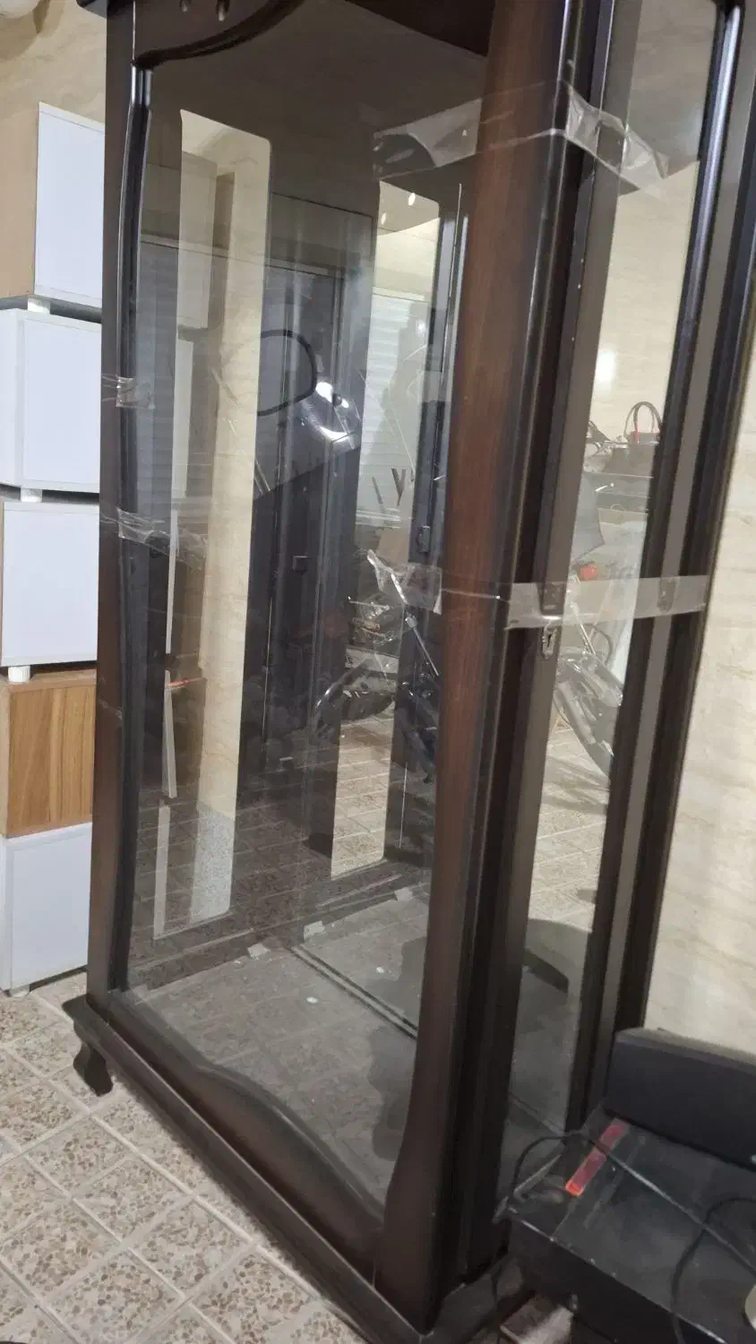 بوفه تمام چوب گردو برابر باصفر|بوفه، ویترین، کنسول|مراغه, |دیوار