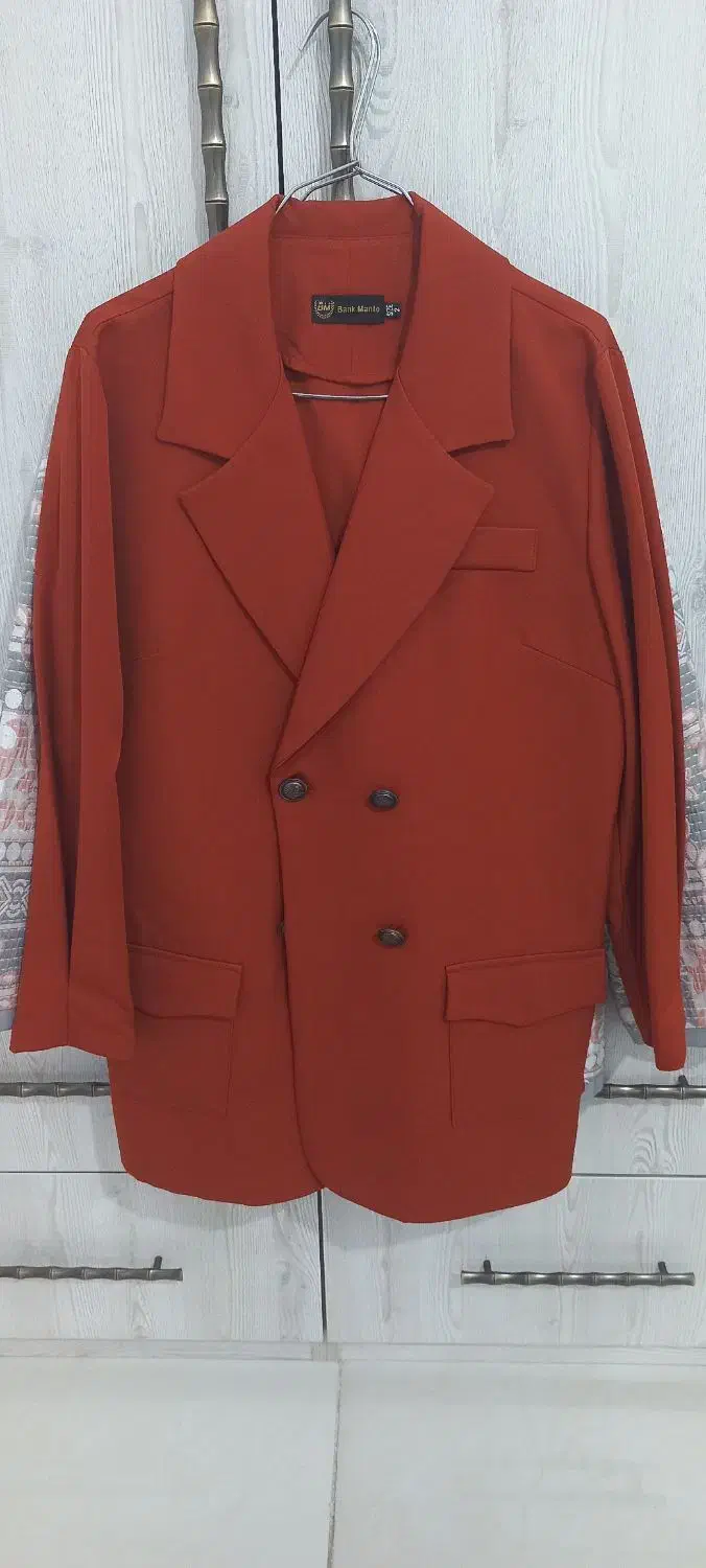 مانتو رنگ طوسی جنس ژاکارد و کت آجری|لباس|باقرشهر, |دیوار