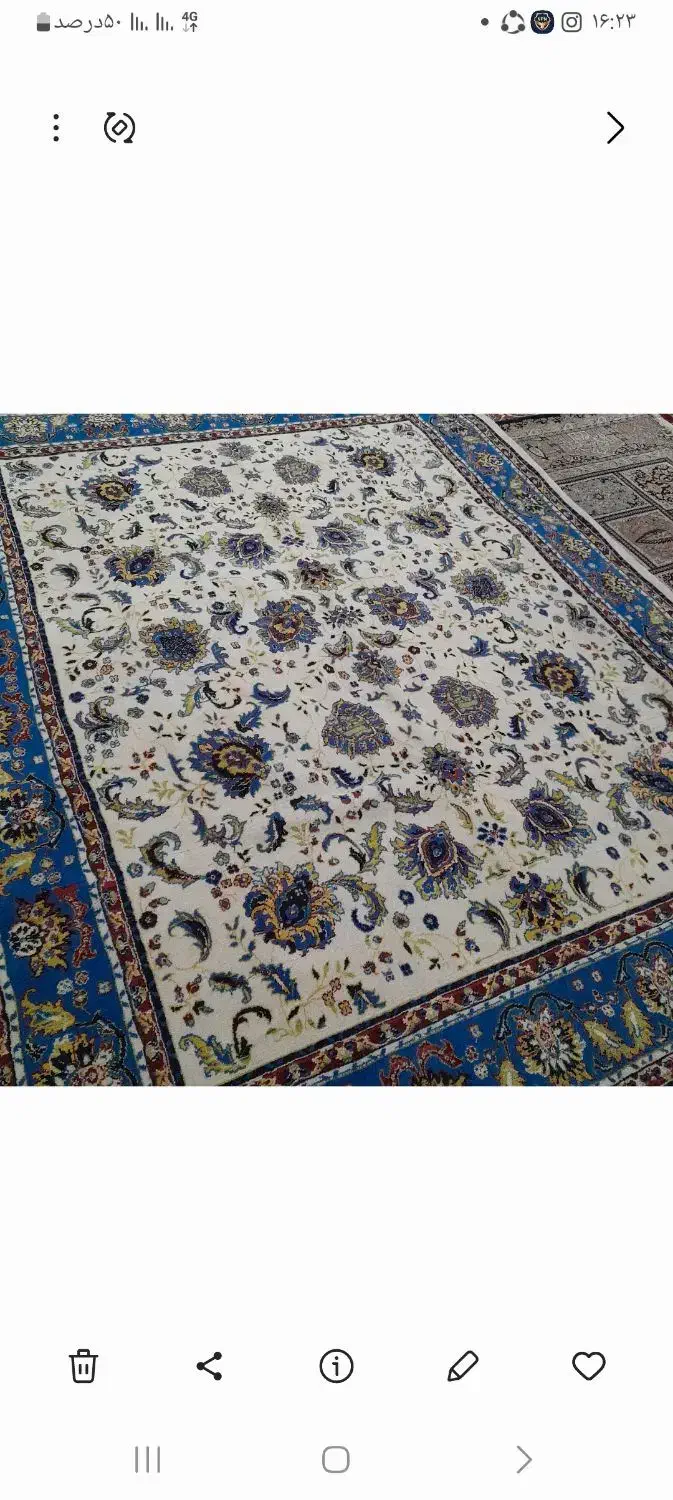 قالی پشم دست بافت|فرش|برخوار, |دیوار