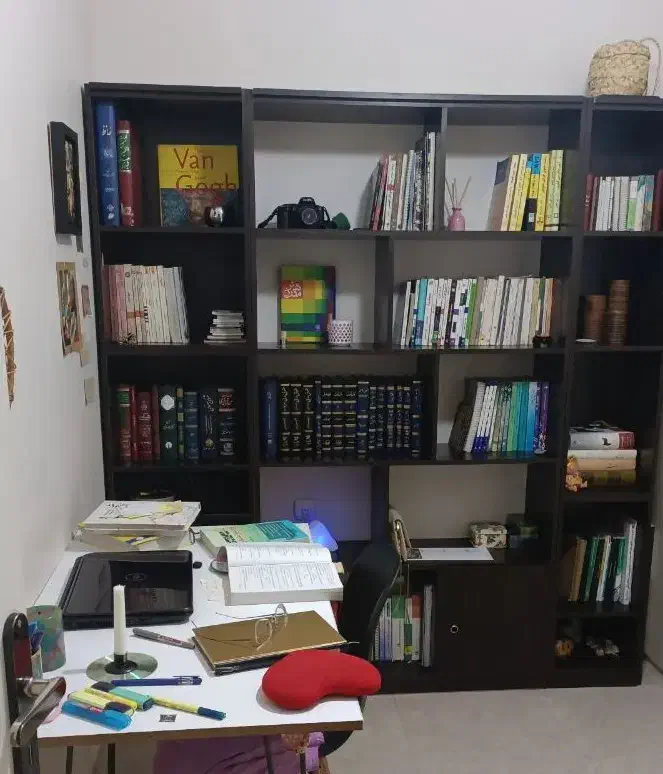 کتابخانه ام دی اف MDF|کتابخانه، شلف، قفسه‌های دیواری|تهران, تجریش|دیوار