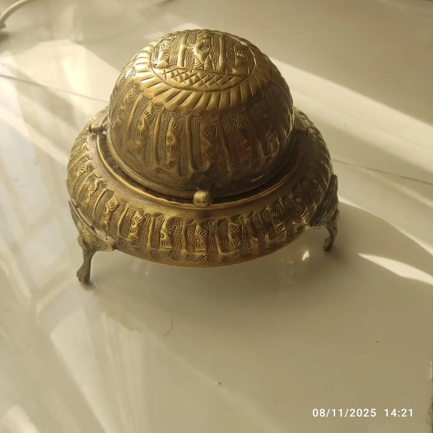 خاویارخوری برنجی قدیمی|کلکسیون اشیاء عتیقه|تهران, اکباتان|دیوار