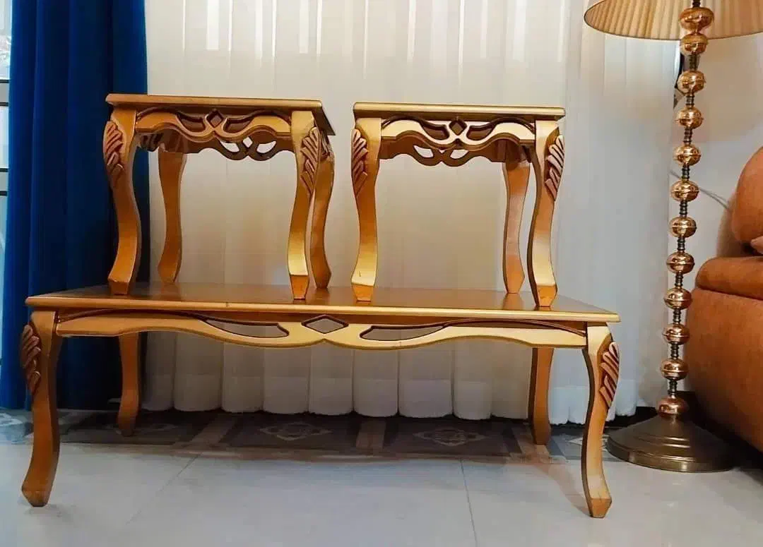 میز جلو مبلی  به همراه دو عدد عسلی|مبلمان خانگی و میز عسلی|املش, |دیوار