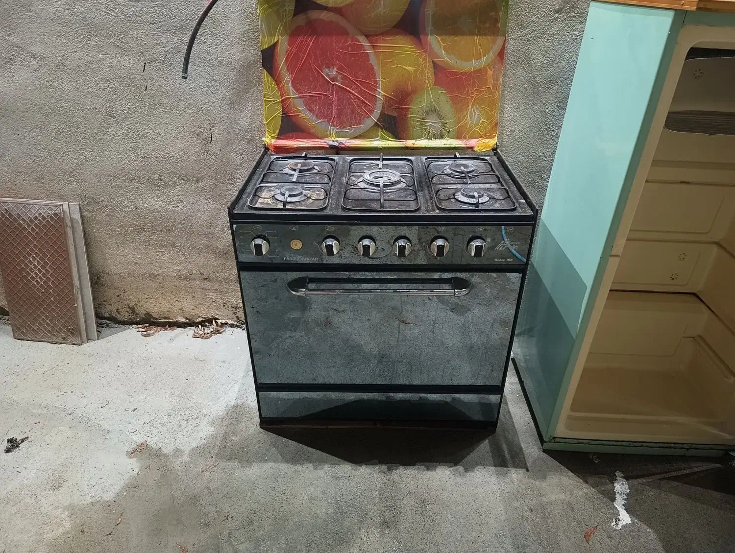 گاز پنج شعله.کابینت.کابینت با سینک .جا سماوری|اجاق گاز و لوازم برقی پخت‌وپز|نوشین شهر, |دیوار