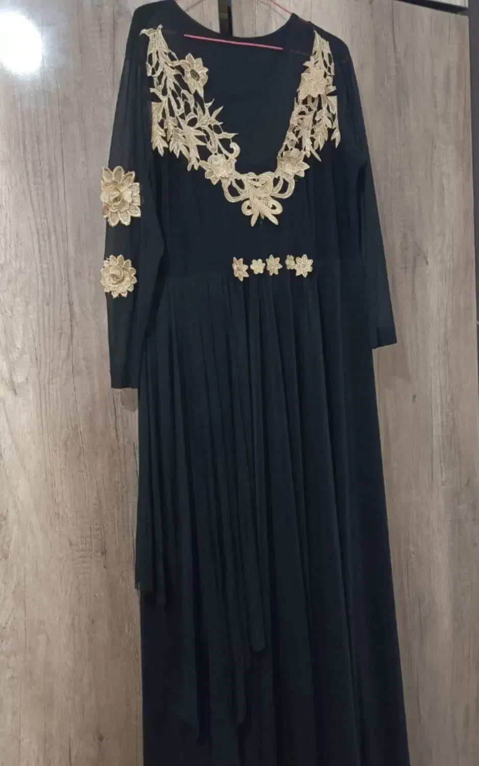 پیراهن مشکی ریون وحریر|لباس|ایلام, |دیوار