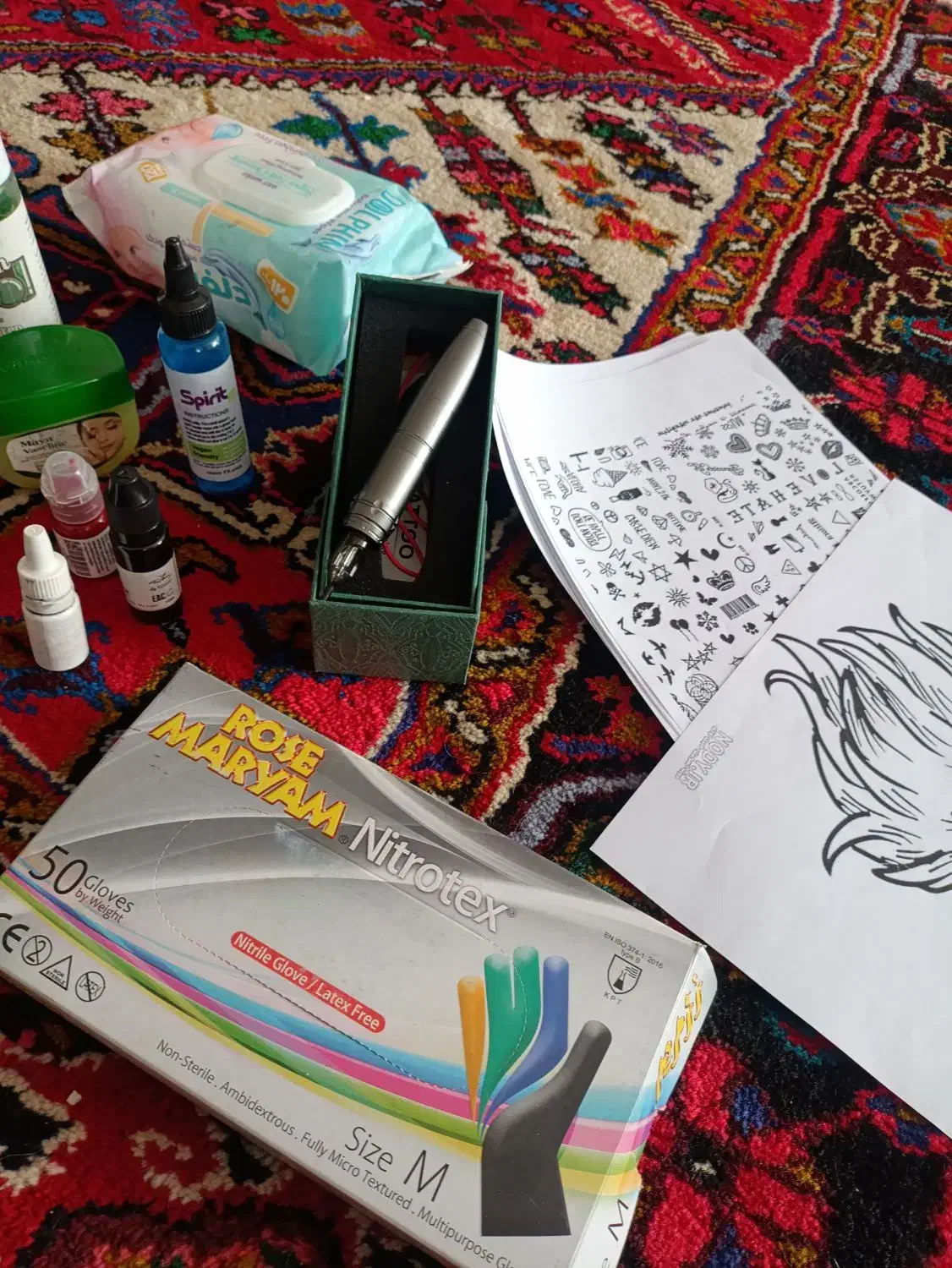 دستگاه تتو و ترانس تتو با ابزارهای کامل|آرایشی، بهداشتی، درمانی|تبریز, |دیوار