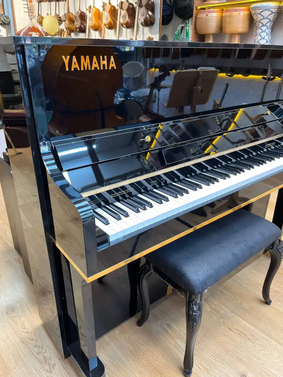 پیانو یاماها p48 طرح آکوستیک|پیانو، کیبورد، آکاردئون|ساری, |دیوار