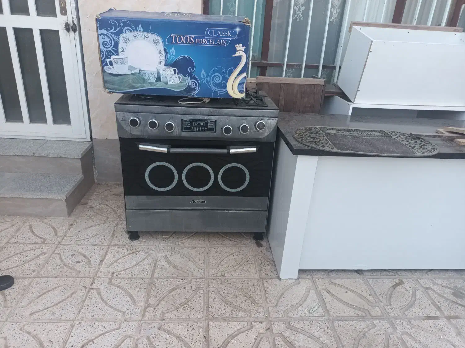 گاز فر ۵ شعله  جزیره ۲/۵ متری|اجاق گاز و لوازم برقی پخت‌وپز|چناران, |دیوار