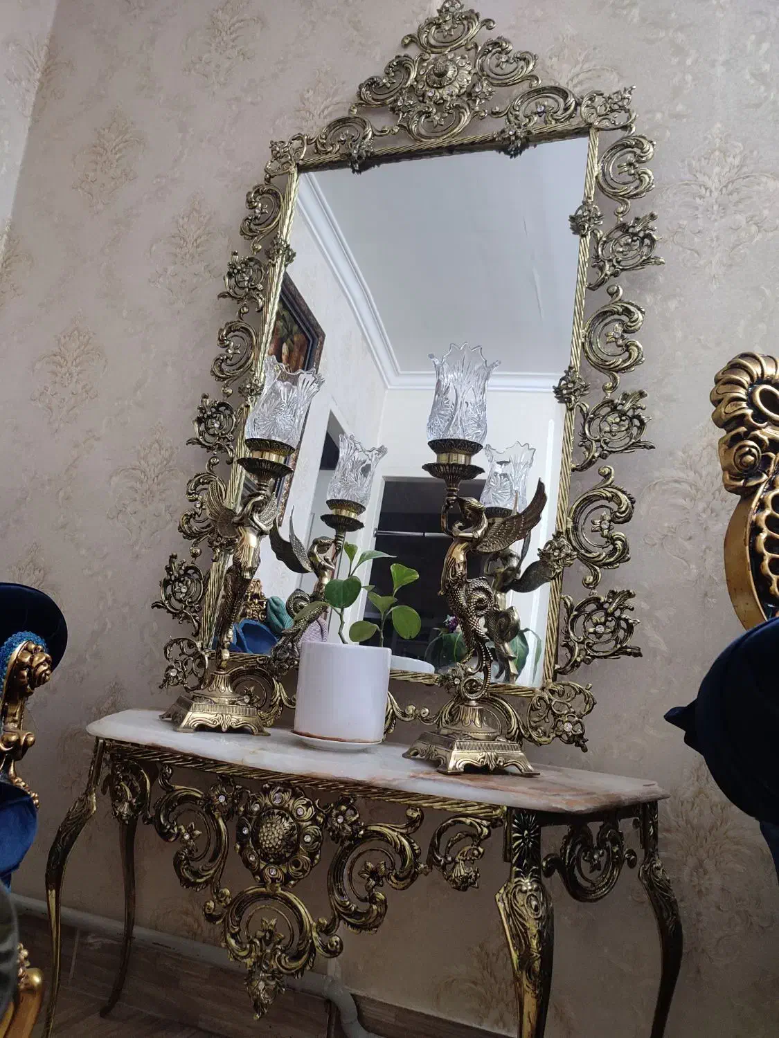 آینه و شمعدان|آینه|پاکدشت, پاکدشت (مامازند)|دیوار