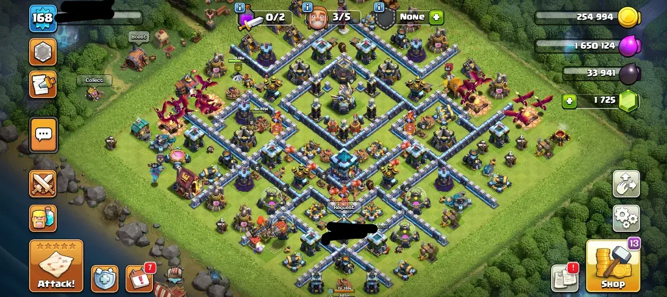 اکانت کلش لول 168|کنسول، بازی ویدئویی و آنلاین|تهران, هاشمآباد|دیوار