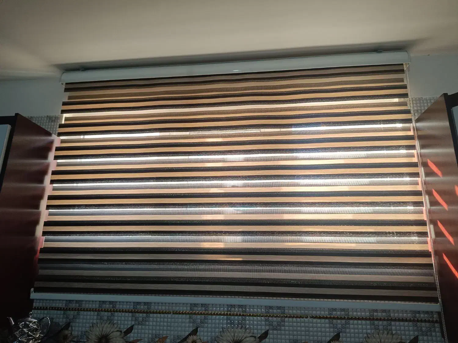 پرده زبرا در اندازه 1.20*1|پرده، رانر، رومیزی|کبودرآهنگ, |دیوار