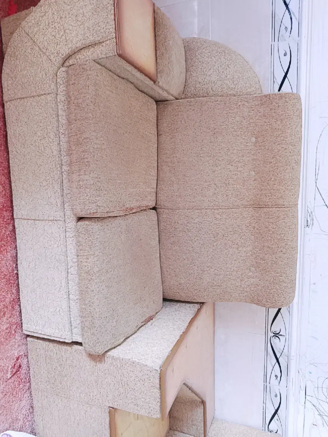 مبل میز تلویزیون و تخت خواب دو نفره|مبلمان خانگی و میز عسلی|بندر گناوه, |دیوار