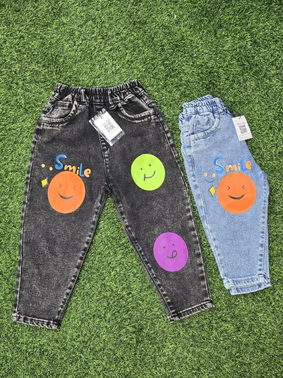 شلوار جین مام برند بچگانه سه استیکر|کفش و لباس بچه|اسلامشهر, شهرک قائمیه|دیوار