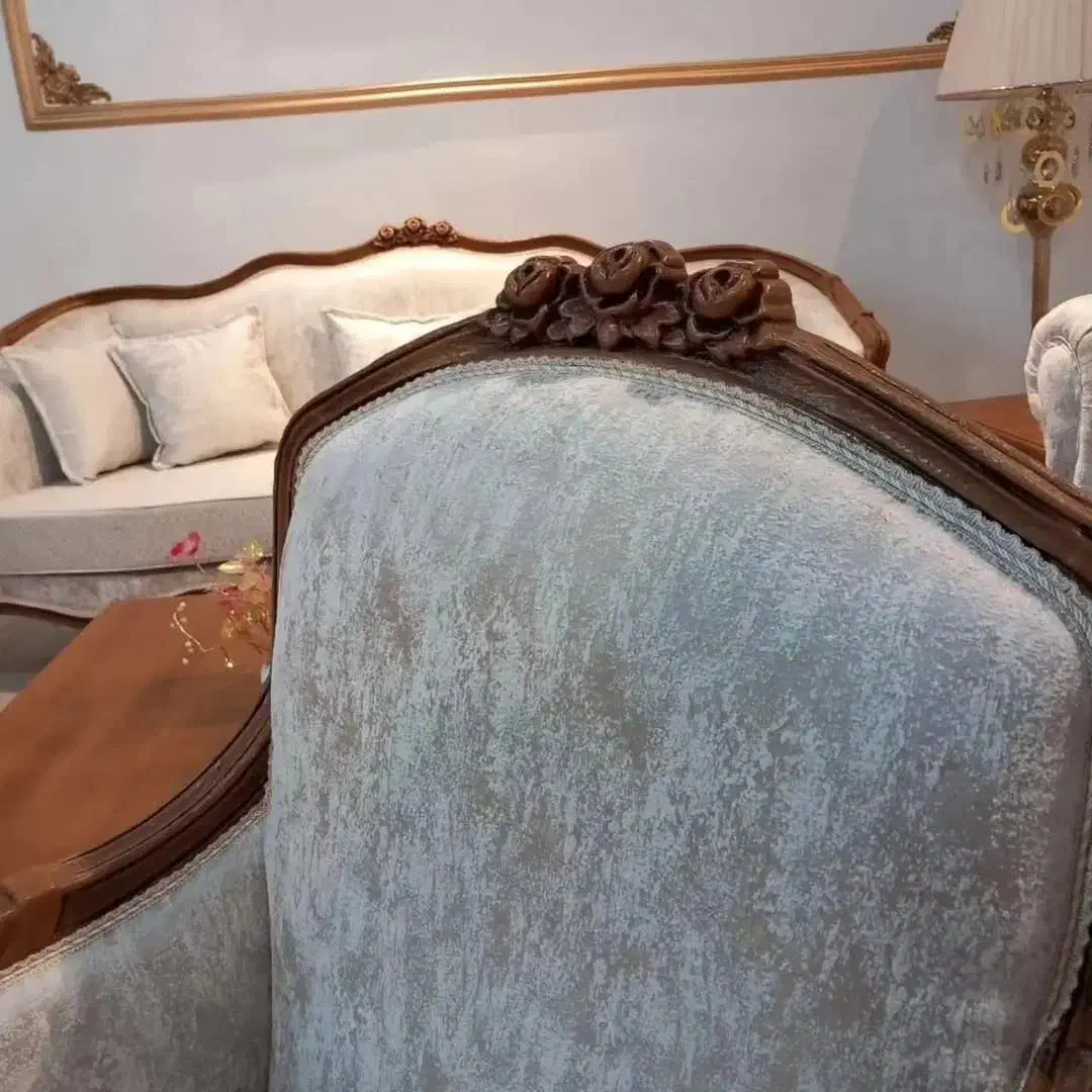 مبل کوئین فرانسوی سه گل|مبلمان خانگی و میز عسلی|چهاردانگه (تهران), |دیوار