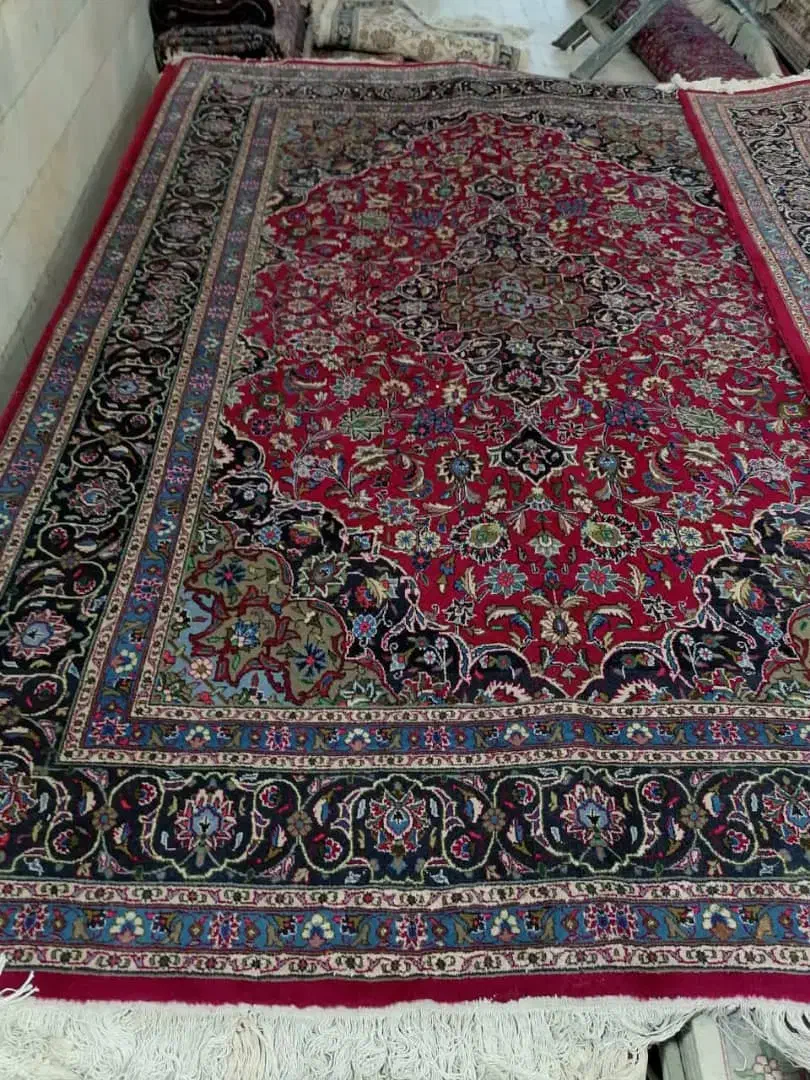 دوتا تک۹ متری فرش دستباف کاشمر|فرش|کاشمر, |دیوار