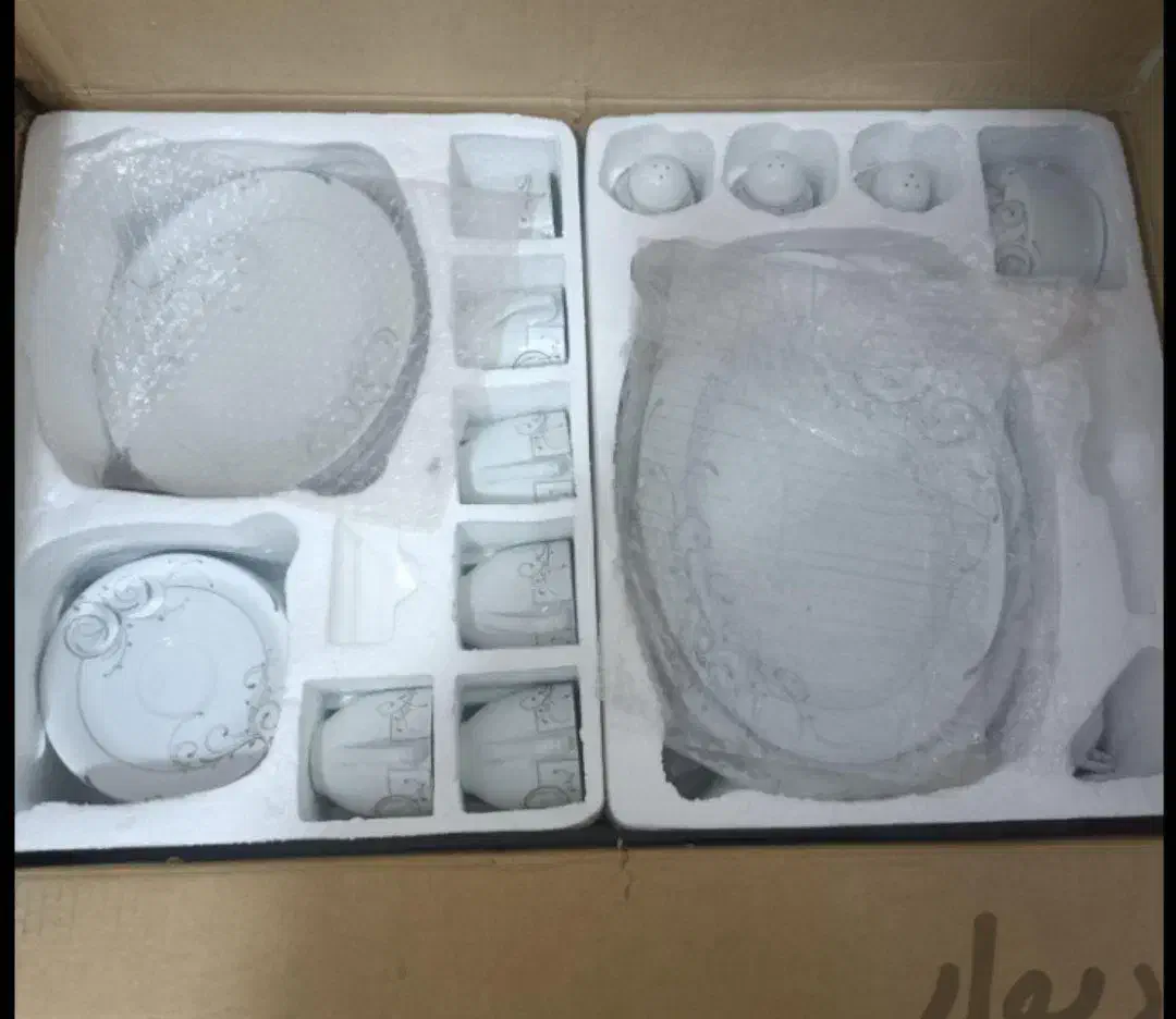 سرویس چینی پلمپ ۶نفره مارک توس مشهد|ظروف سرو و پذیرایی|تبریز, |دیوار