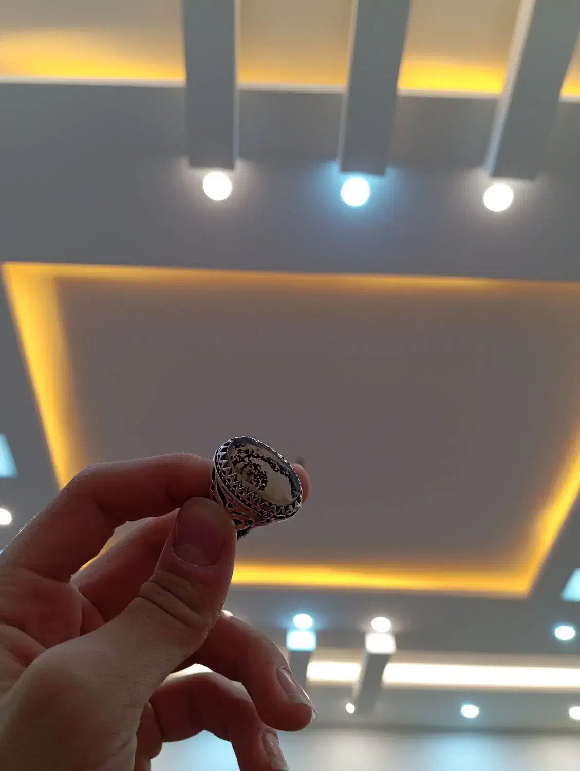 انگشتر نقره سنگ شجر|جواهرات|سقز, |دیوار