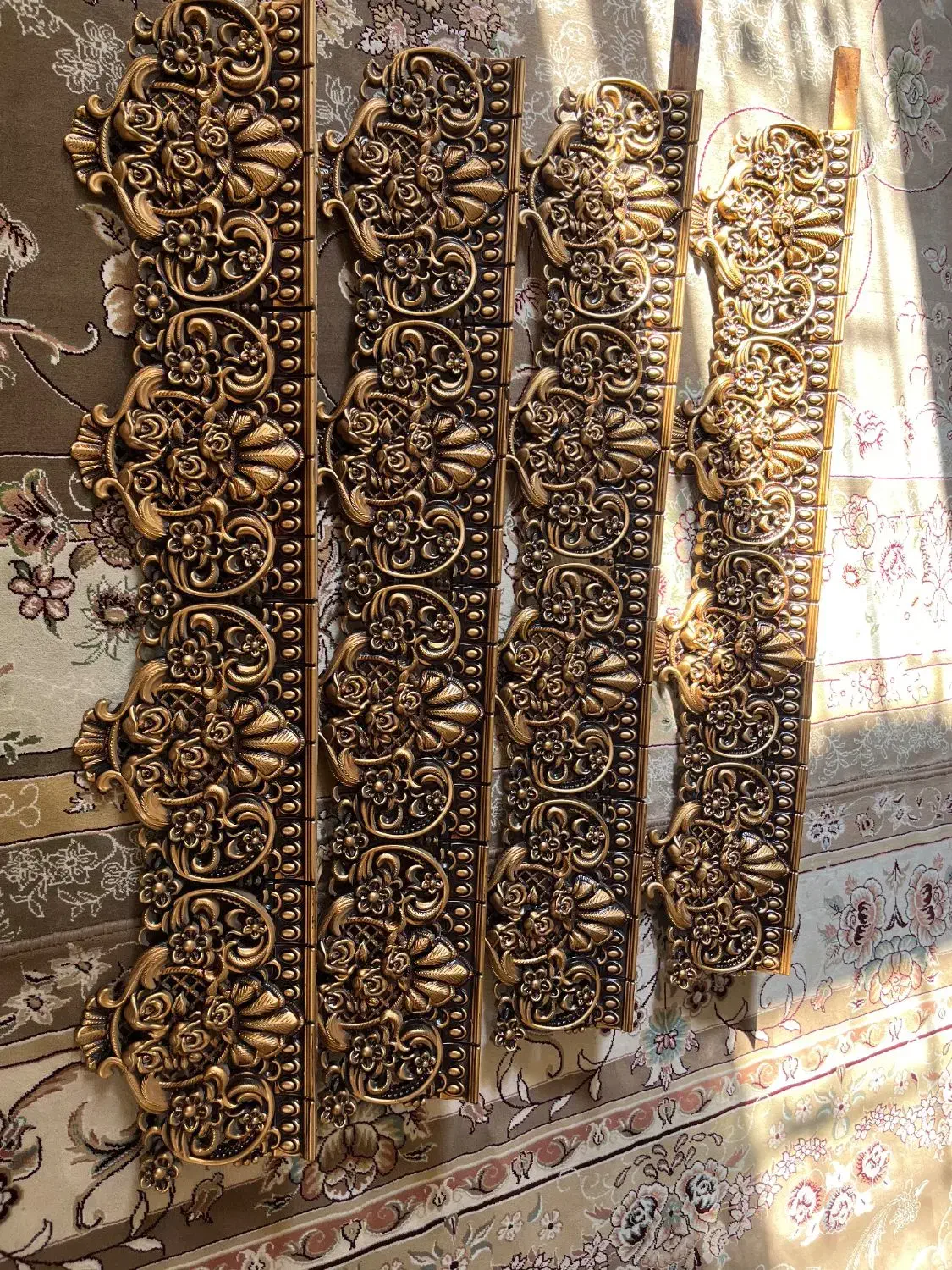 کتیبه پرده طلایی ۶متر|پرده، رانر، رومیزی|الیگودرز, |دیوار