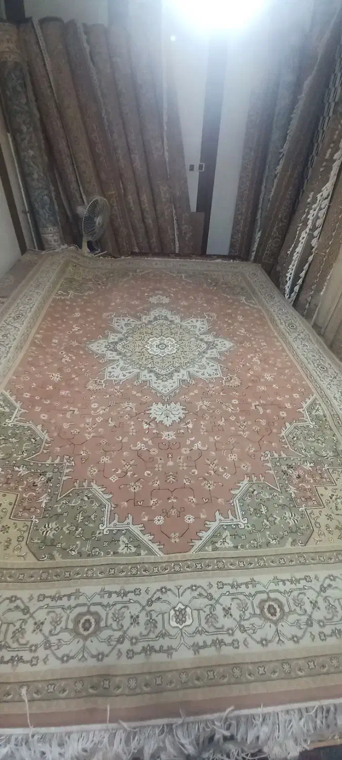 فرش ماشینی جفت ۹متری  نقشه هریس|فرش|سراب, |دیوار