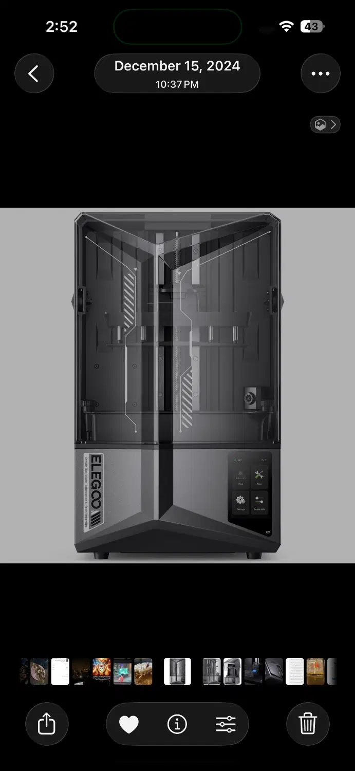 Elegoo saturn 4 ultra 12k|پرینتر، اسکنر، کپی، فکس|تهران, جنت‌آباد جنوبی|دیوار