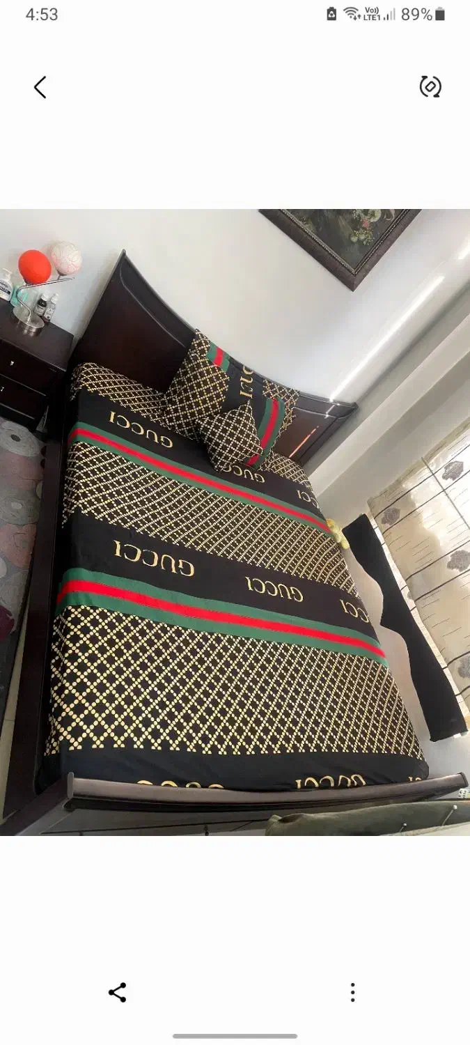 تختخواب دونفره با دراور و آینه|تخت و سرویس خواب|تهران, شاهین|دیوار