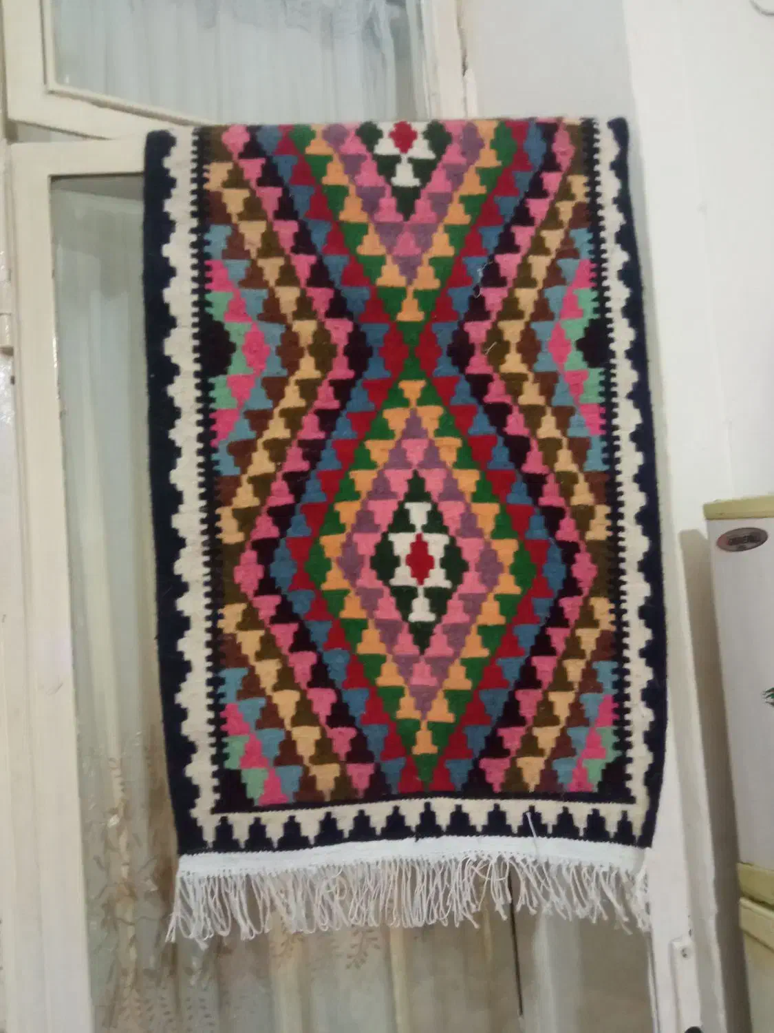 گلیم|گلیم، جاجیم، گبه|احمدآبادمستوفی, |دیوار