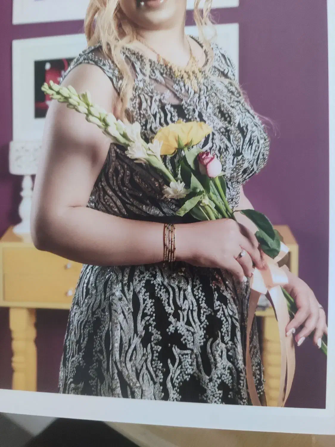 لباس مجلسی سنگین کار شده|لباس|آمل, |دیوار