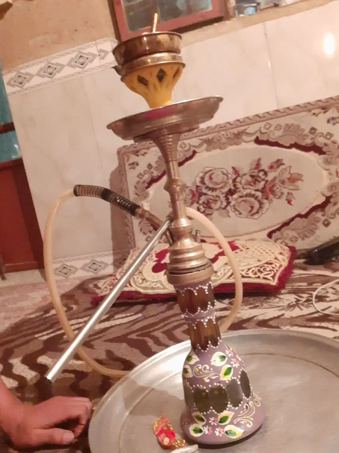 قلیان سوپاپ دار برنجه|کلکسیون و سرگرمی|کرمانشاه, |دیوار