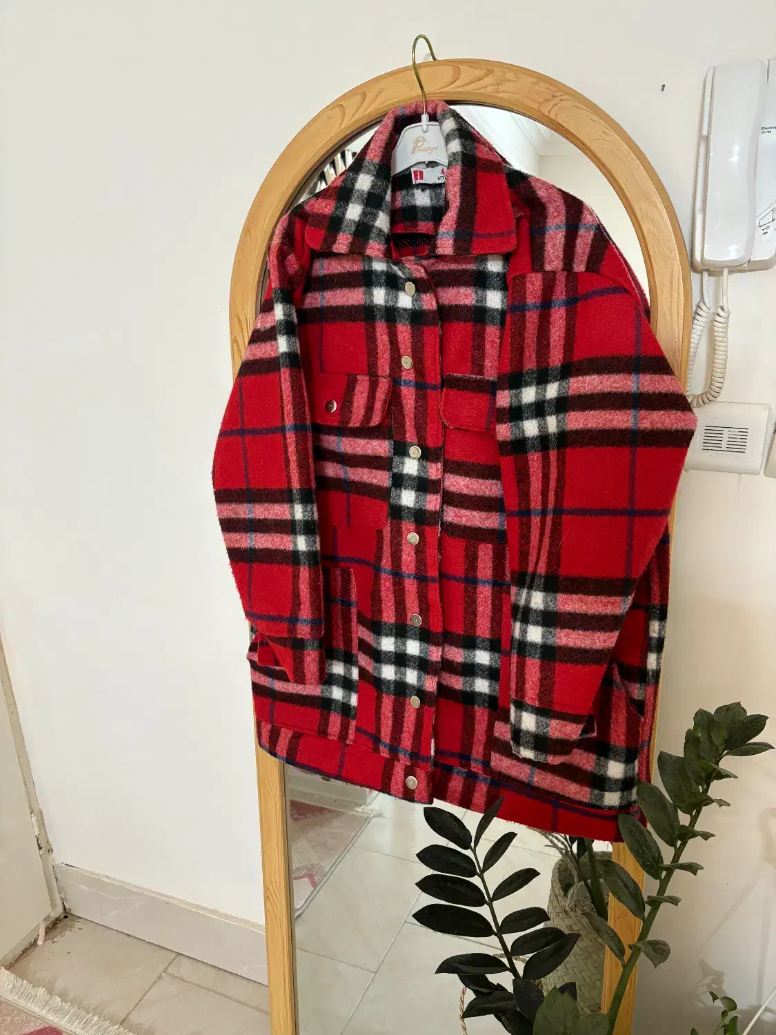 شکت چهارخونه گرم بالا|لباس|کاشمر, |دیوار