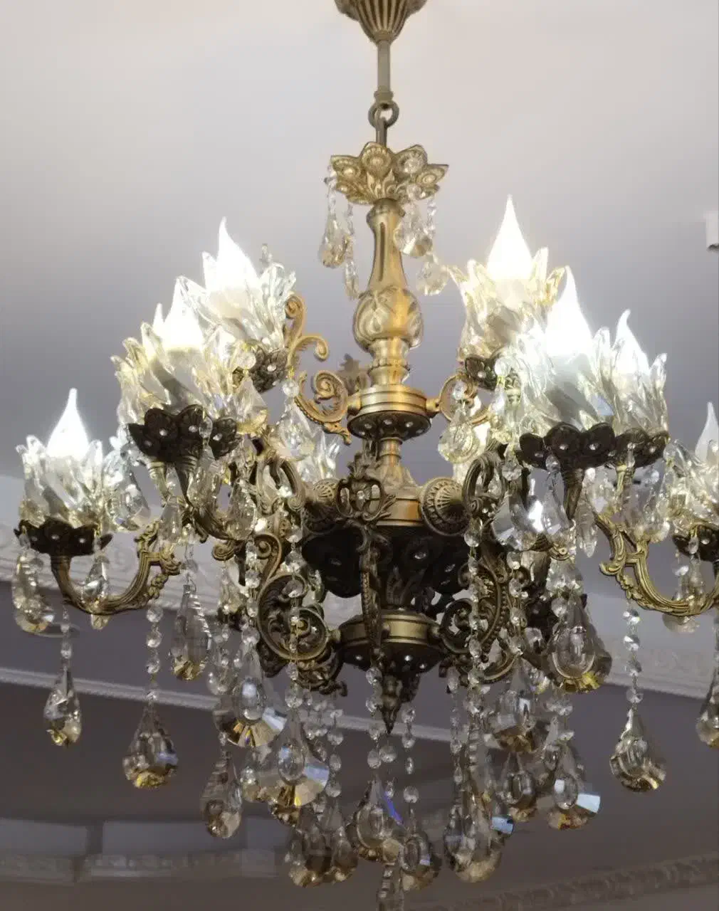 لوستر ۶ شاخه ۱۲ شعله|لوستر و چراغ آویز|اردبیل, |دیوار