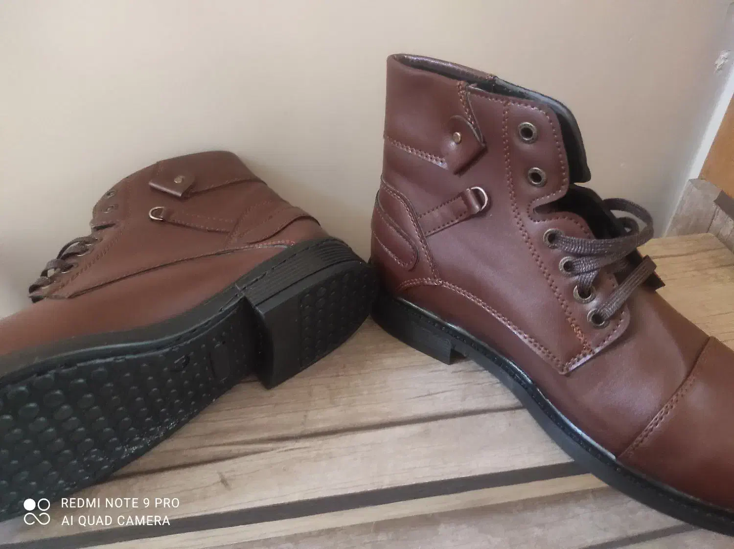 حراج نیم بوت چرم مصنوعی مردانه کاملا نو و آکبند|کیف، کفش، کمربند|تبریز, |دیوار