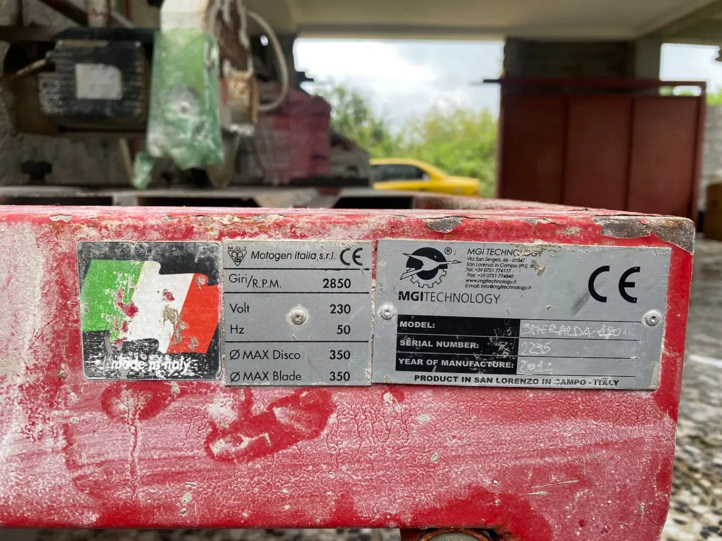 دستگاه فرز آبی سنگبری ایتالیایی MGI|ماشینآلات صنعتی|رودسر, |دیوار