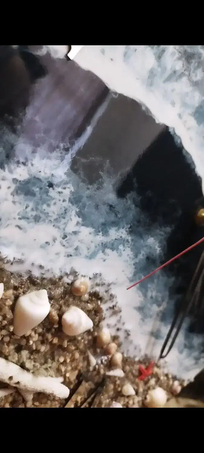 ساعت رزینی بزرگ|ساعت دیواری و تزئینی|فسا, |دیوار