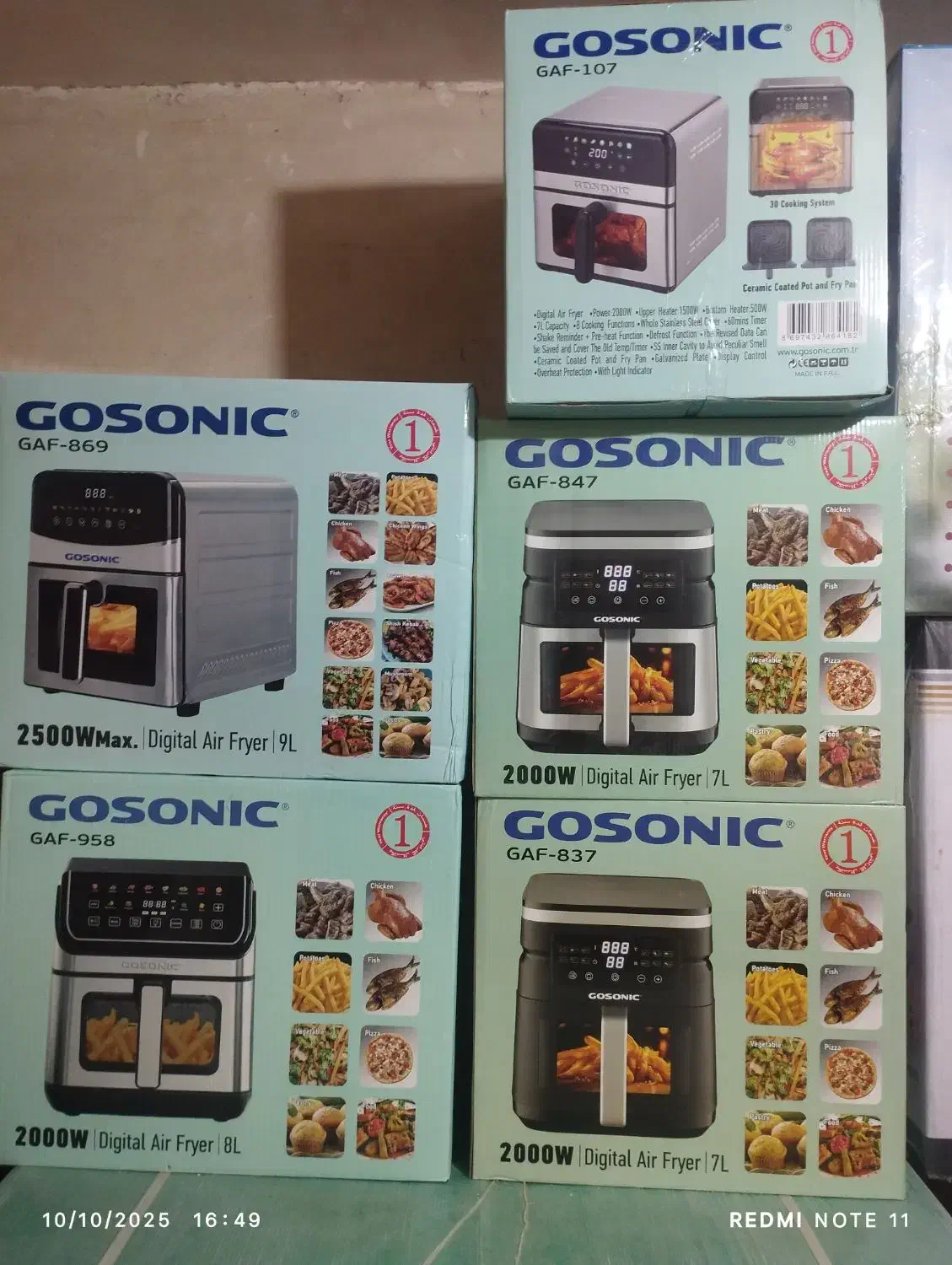 سرخکن بدون روغن گوسونیک/سرخکن گاسونیک /هواپز|اجاق گاز و لوازم برقی پخت‌وپز|مشهد, عبادی|دیوار