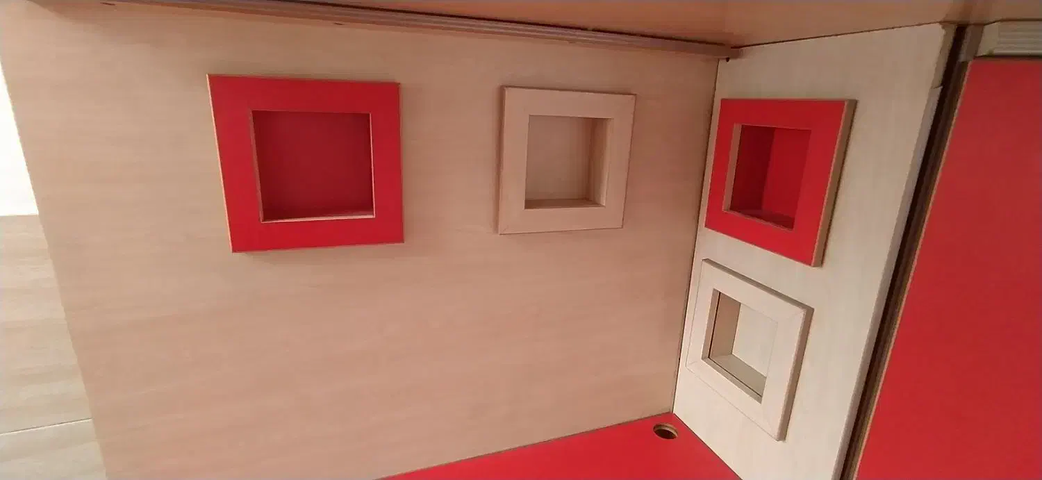 تخت خواب دوطبقه کمجا ام دی اف|تخت و سرویس خواب|ری, فیروزآباد|دیوار