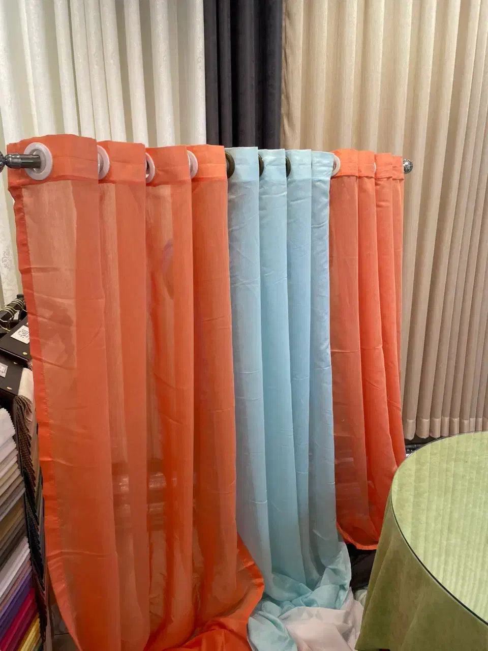 پرده اماده پانچی تهرانپارس|پرده، رانر، رومیزی|تهران, خاک سفید|دیوار