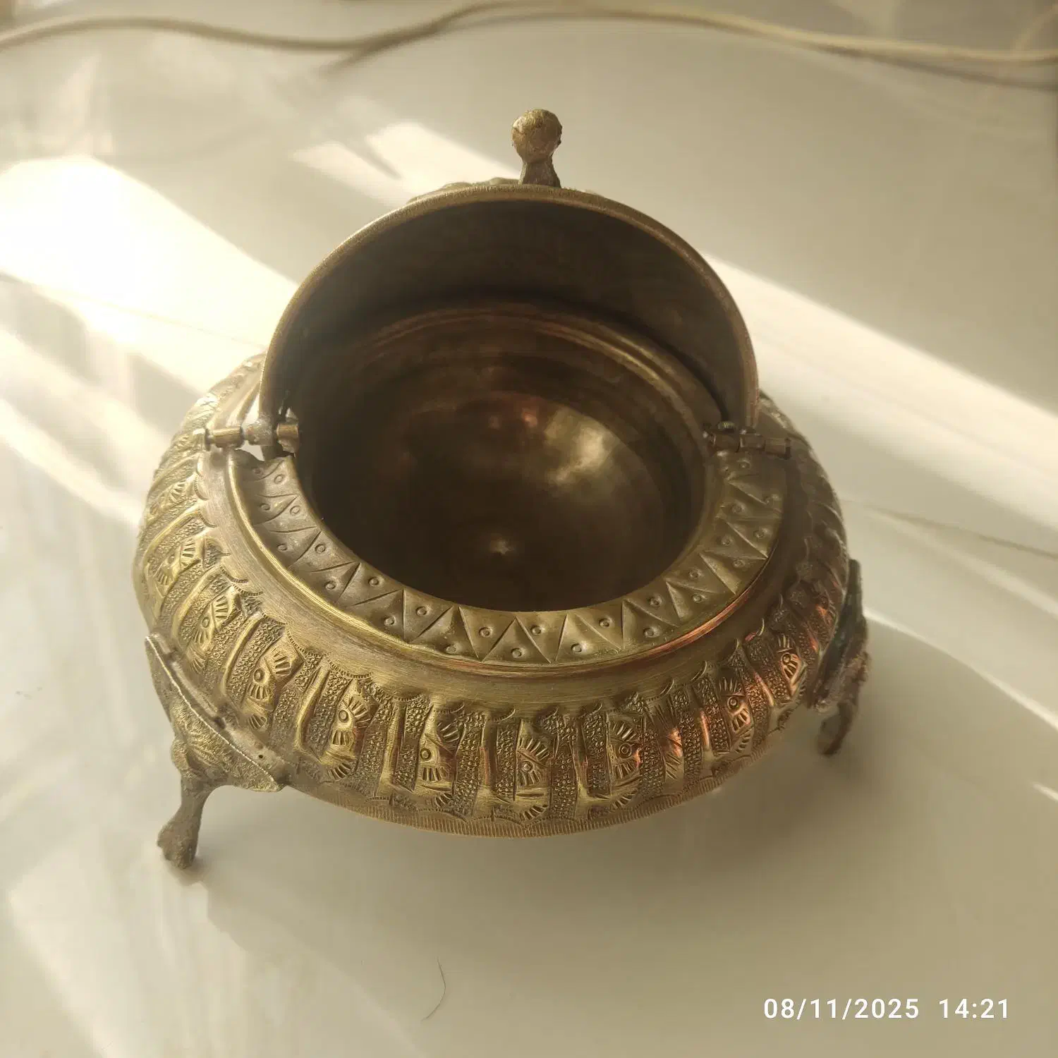 خاویارخوری برنجی قدیمی|کلکسیون اشیاء عتیقه|تهران, اکباتان|دیوار