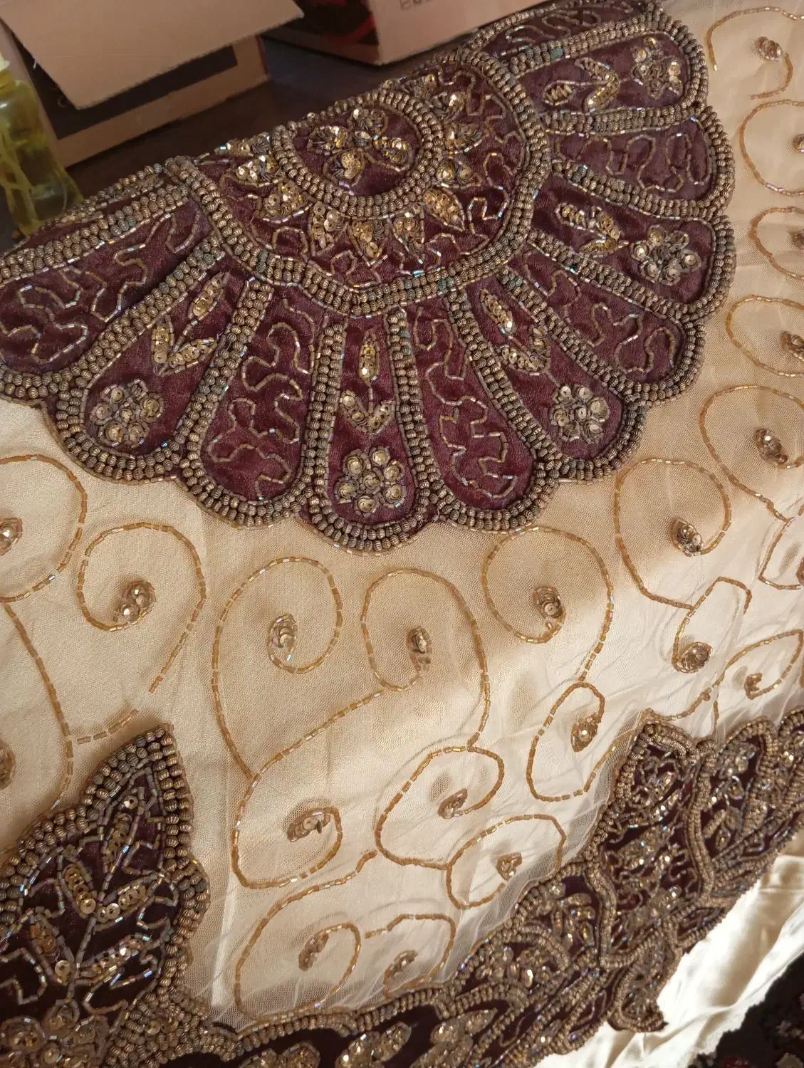 رومیزی ترمه و ساتن|پرده، رانر، رومیزی|مشهد, هفده شهریور|دیوار