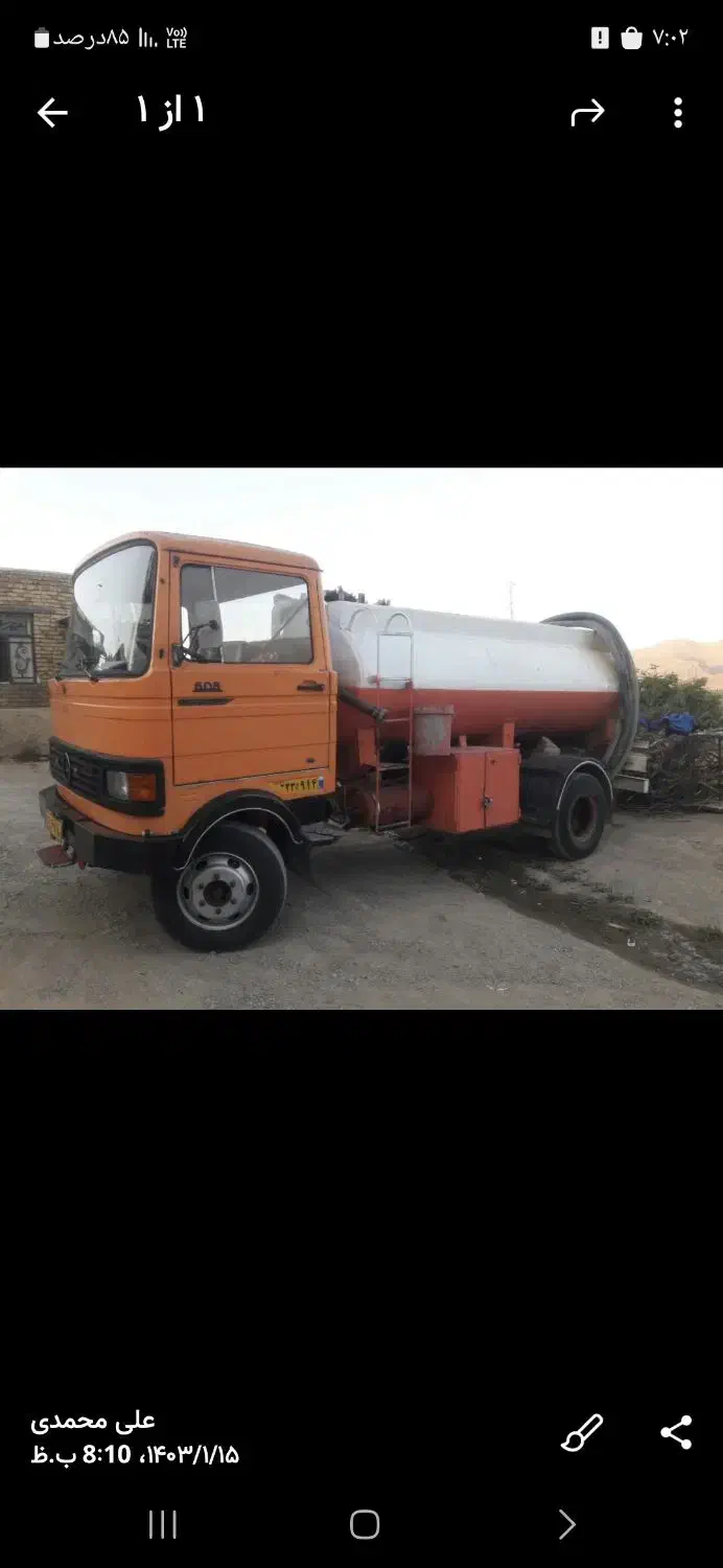 خاور بنز تانکر|خودرو سنگین|قیدار, |دیوار